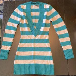 Wetseal striped sweater; women’s size small.